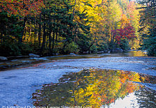 Swift River Kancamagus Highway during autumn - White Mountains, New Hampshire USA