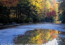Swift River Kancamagus Highway during autumn - White Mountains, New Hampshire USA