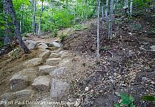 Low Impact Trail Work - Davis Path, White Mountains NH USA