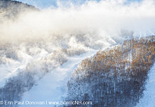 Franconia Notch State Park - Snow making at Cannon Mountain in the White Mountains, New Hampshire USA