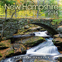Front cover of the 2016 New Hampshire scenic wall calendar by ScenicNH Photography | Erin Paul Donovan