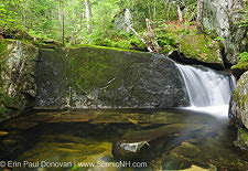 Bearcamp River in Sandwich Notch in Sandwich, New Hampshire USA