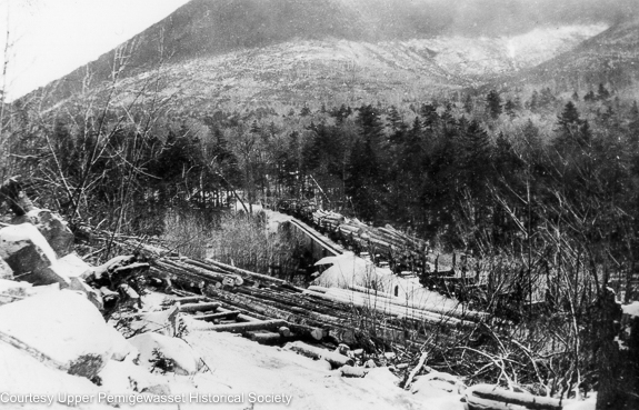 Trestle 17, East Branch & Lincoln Railroad- trestle No. 17 was located along the Upper Branch of the railroad in today's Pemigewasset Wilderness. It spanned the East Branch of the Pemigewasset River near the site of logging Camp 17.