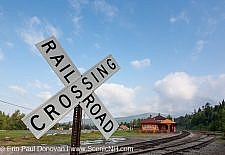 Carroll, New Hampshire - Railroad Crossing