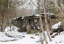Snow Covered Trestle - Pemi Wilderness, New Hampshire