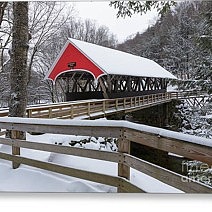 Flume Covered Bridge Greeting Cards