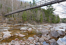 180 Foot Suspension Bridge - Wilderness Trail, Pemigewasset Wilderness